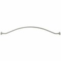 Pamex 5ft Spacious Shower Rod with Flange Bright Chrome Finish BSRCP573